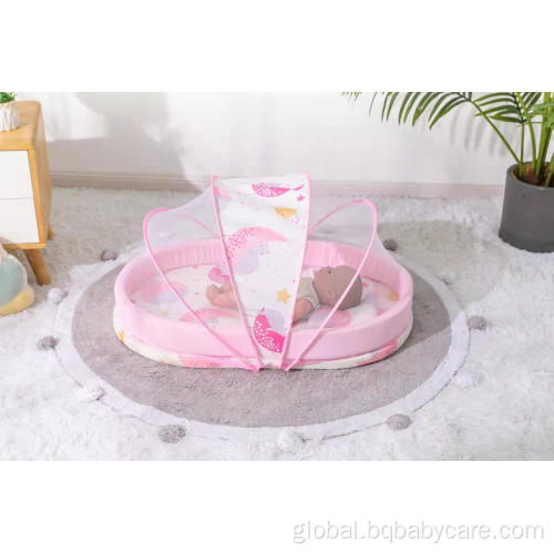 Bamboo Baby Bed Wholesale foldable mosquito nets with pillow Supplier